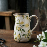 Vase Cruche Rétro Motifs Citron ou Rose - Vignette | Vase Cute