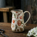 Vase Cruche Rétro Motifs Citron ou Rose - Vignette | Vase Cute