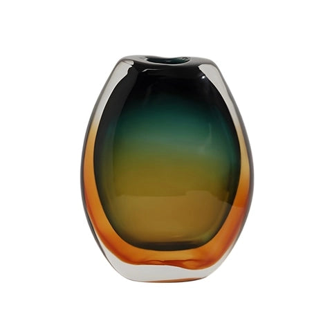 Vase de Luxe en Verre Soufflé Bicolore en Verre modèle XS.