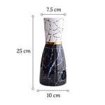 Vase de Luxe Moderne Marbré Cercle Doré - Vignette | Vase Cute