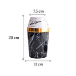 Vase de Luxe Moderne Marbré Cercle Doré - Vignette | Vase Cute