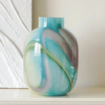 Vase Décoratif Effet Marbré Vert et Bleu - Vignette | Vase Cute