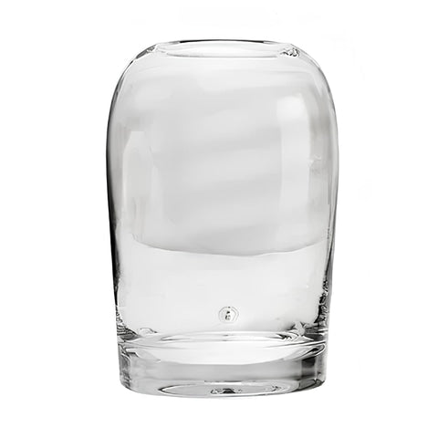 Vase décoratif gris ou blanc transparent en verre modèle Transparent A.