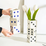 Vase Dés Colorés Superposés - Vignette | Vase Cute