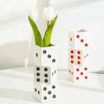 Vase Dés Colorés Superposés - Vignette | Vase Cute