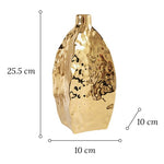 Vase Doré Relief Asymétrique - Vignette | Vase Cute
