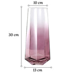 Vase Élégant Octogonal Coloré Translucide - Vignette | Vase Cute