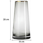 Vase en Verre Décoratif Liseré Doré - Vignette | Vase Cute