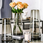 Vase en Verre Décoratif Liseré Doré - Vignette | Vase Cute