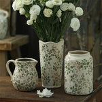 Vase d'Époque Motif Feuillages Verts - Vignette | Vase Cute