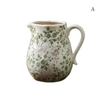 Vase d'Époque Motif Feuillages Verts - Vignette | Vase Cute
