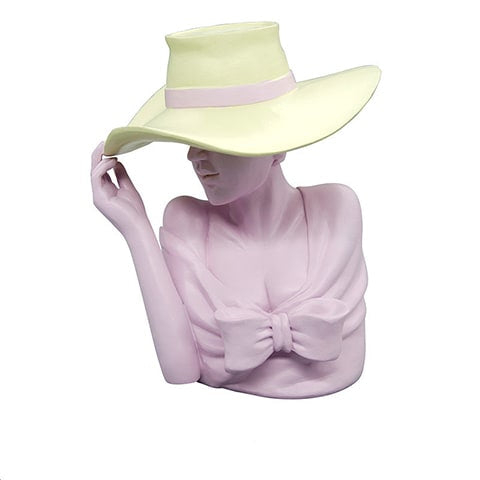 Vase Femme au chapeau modèle Rose A.
