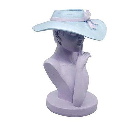 Vase Femme au chapeau modèle violet B.