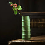 Vase Forme Bambou Vert - Vignette | Vase Cute