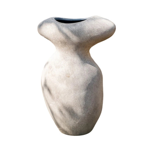 Vase forme champignon vieilli en céramique Modèle A.