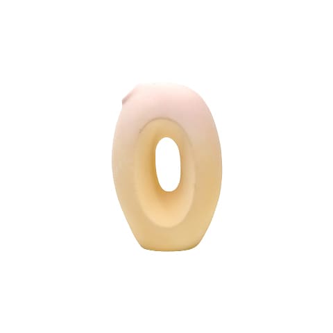 Vase forme irrégulière pastel dégradé style B couleur jaune dégradé.