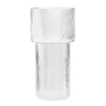 Vase Forme Torche Transparent Rayé - Vignette | Vase Cute