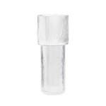 Vase Forme Torche Transparent Rayé - Vignette | Vase Cute