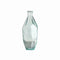 Vase géométrique polygonale transparent en verre modèle Haut sur fond blanc.