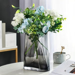 Vase Géométrique Translucide Gris Fumé - Vignette | Vase Cute