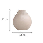 Vase en Grès Beige Couleur Naturelle - Vignette | Vase Cute