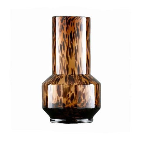 Vase léopard translucide en verre modèle A