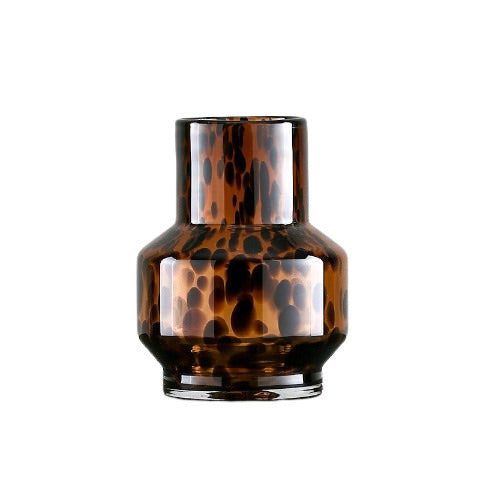 Vase léopard translucide en verre modèle B