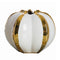 Vase luxueux blanc brillant orné de doré en céramique modèle A.