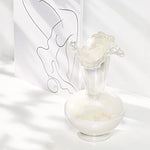 Vase Luxueux Design Raffiné Rond Col Ondulé Nacré - Vignette | Vase Cute