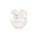 Vase Luxueux Design Raffiné Rond Col Ondulé Nacré - Vignette | Vase Cute