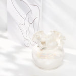 Vase Luxueux Design Raffiné Rond Col Ondulé Nacré - Vignette | Vase Cute