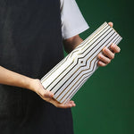 Vase Moderne Blanc Motifs Dorés - Vignette | Vase Cute