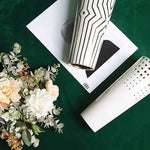 Vase Moderne Blanc Motifs Dorés - Vignette | Vase Cute