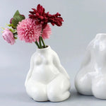 Vase Moderne Blanc Silhouette Féminine - Vignette | Vase Cute