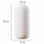 Vase Moderne Blanc Strié - Vignette | Vase Cute