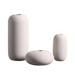 Vase Moderne Blanc Strié - Vignette | Vase Cute