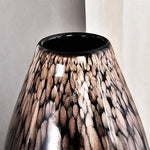 Vase Noir Pailleté Doré - Vignette | Vase Cute