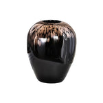 Vase Noir Pailleté Doré - Vignette | Vase Cute