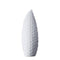 Vase nordique forme de feuille design en céramique modèle M blanc.
