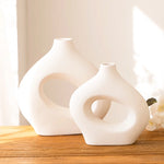 Vase Original Noir ou Blanc Donut - Vignette | Vase Cute