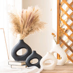 Vase Original Noir ou Blanc Donut - Vignette | Vase Cute