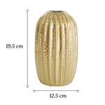 Vase Ovalisé Couleur Dorée - Vignette | Vase Cute