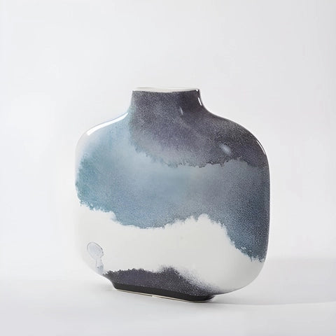 Vase Paysage d'Encre Créatif en Céramique présentation du modèle A.