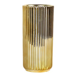Vase Plaqué Or Rayé Raffiné - Vignette | Vase Cute