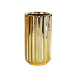 Vase Plaqué Or Rayé Raffiné - Vignette | Vase Cute