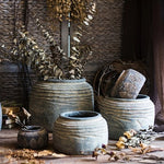 Vase Pot Style Art Ancien Motifs Losanges - Vignette | Vase Cute