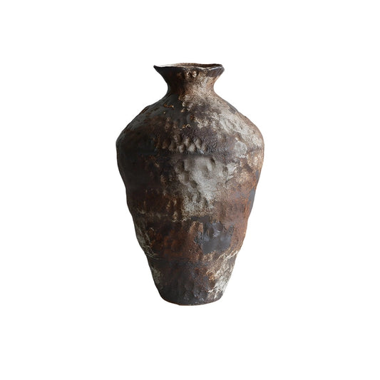 Vase Poterie Wabi Sabi en Céramique modèle A marron