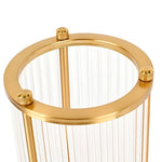 Vase Raffiné Colonne Transparente Cadre Doré - Vignette | Vase Cute