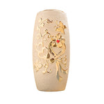 Vase Raffiné Givré Doré Motifs Cœurs et Papillons - Vignette | Vase Cute