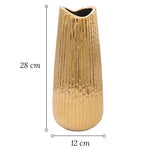 Vase Raffiné Rayé Doré - Vignette | Vase Cute